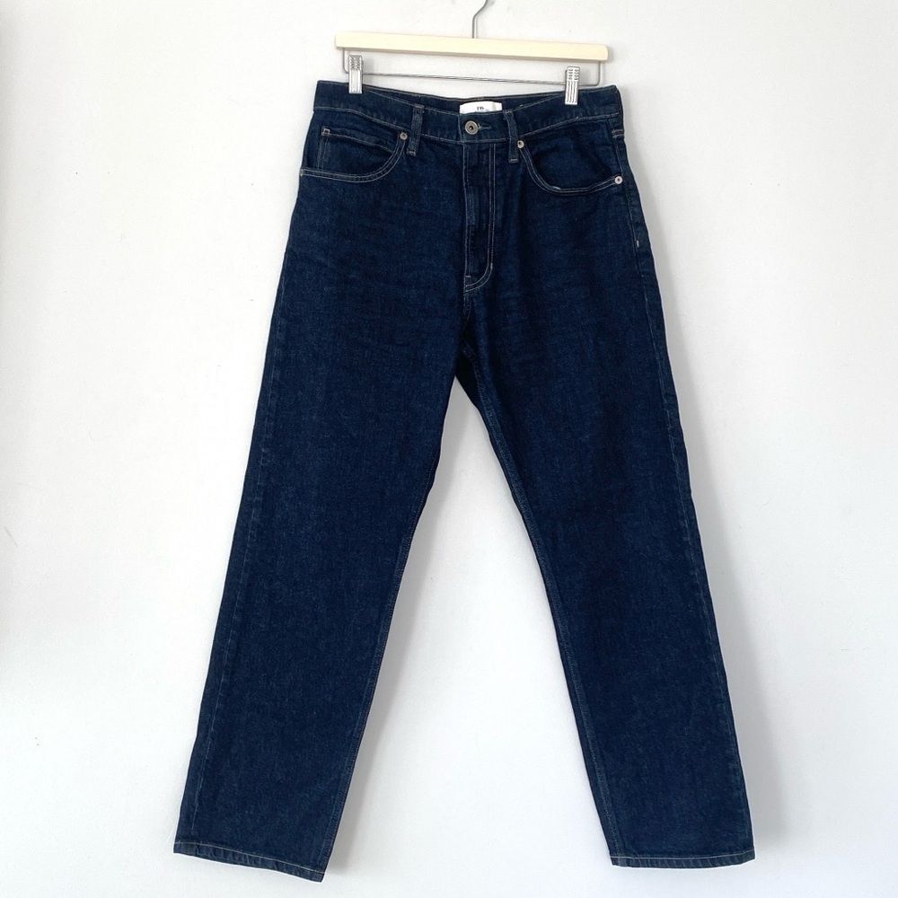 Banana Republic Authentic Straight Dark Denim Jeans Deep Indigo 31 x 30 Preppy